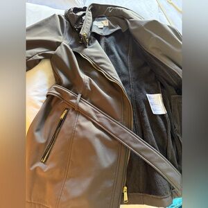 MICHAEL Michael Kors Dark Green Jacket with fleece inner lining